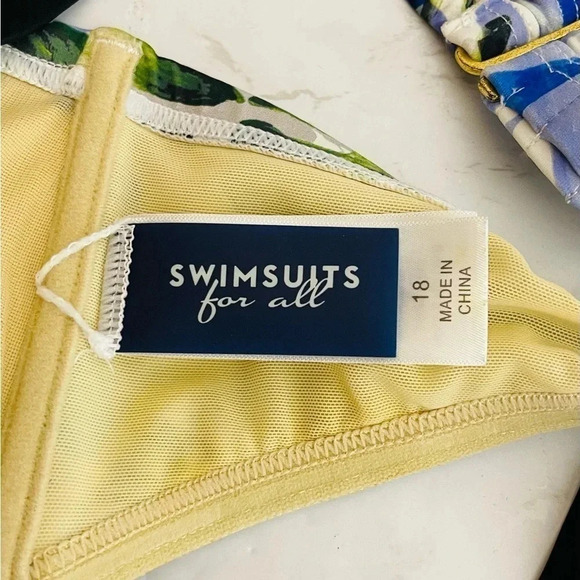 NWOT Swimsuits For All | Scout Underwire Bikini Top Tropical Floral TOP ONLY - Picture 9 of 11